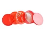 grinder plástico rojo 5 piezas